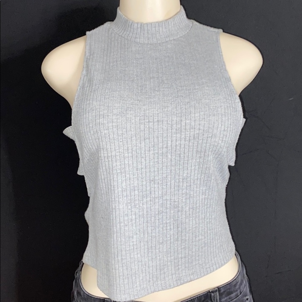 grey charlotte russe blouse